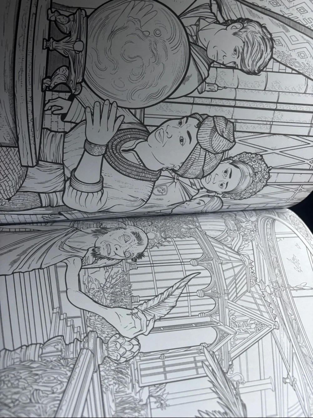 Hogwarts Legacy Official Coloring Book - White & Gold Accents